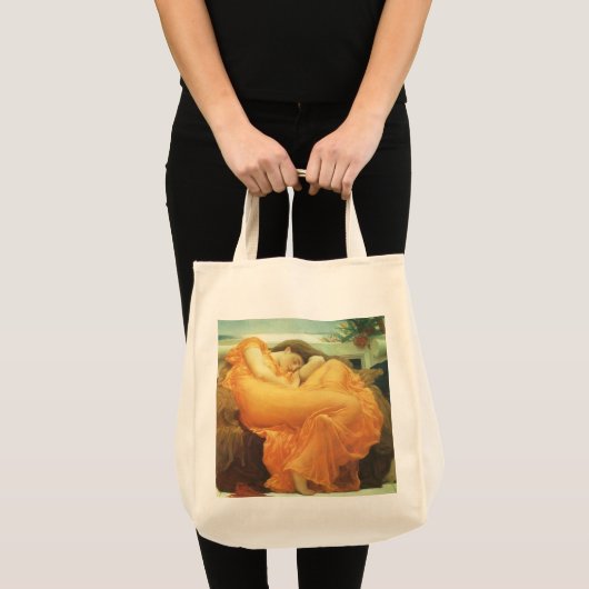 Flaming June door Lord Frederic Leighton Tote Bag (Voorkant (product))