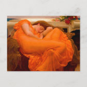 Flaming June door Lord Frederic Leighton Uitnodiging Briefkaart (Voorkant)