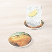 Flaming June door Lord Frederic Leighton Zandsteen Onderzetter (Zijkant)