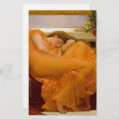 Flaming June door Sir Frederic Leighton Briefpapier (Voorkant / Achterkant)