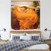 Flaming June door Sir Frederic Leighton Canvas Afdruk (Insitu (Slaapkamer))