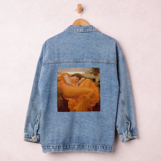 Flaming June door Sir Frederic Leighton Denim Jacket (Hangar)