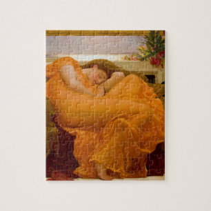 Flaming June door Sir Frederic Leighton Legpuzzel