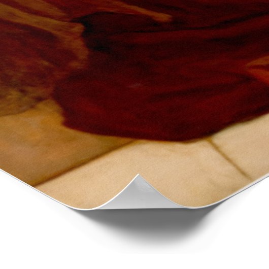 Flaming June door Sir Frederic Leighton Poster (Hoek)