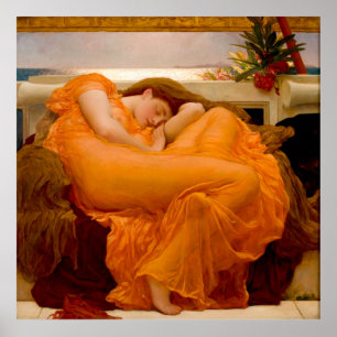 Flaming June door Sir Frederic Leighton Poster
