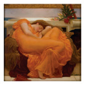 Flaming June Frederic Leighton Glossy Poster (Voorkant)