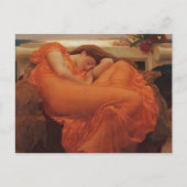 Flaming June Frederic Leighton Kunstprint Briefkaart (Voorkant)