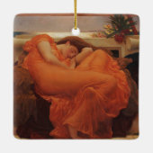 Flaming June Frederic Leighton Kunstprint Keramisch Ornament (Achterkant)