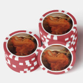 Flaming June Frederic Leighton Kunstprint Poker Chips (Opstapeling)