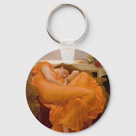 Flaming June - Frederic Lord Leighton Sleutelhanger (Voorkant)