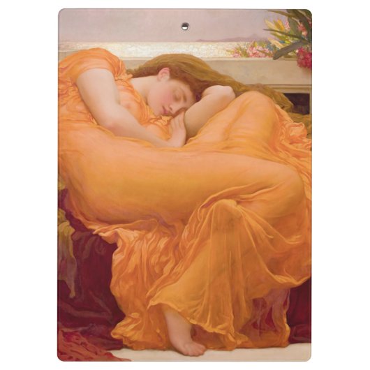 Flaming June Klembord (Achterkant)