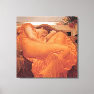 Flaming June ~ Lord Frederick Leighton Canvas Afdruk