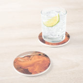 Flaming June Sandstone Drink Onderzetter (Zijkant)