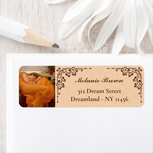 Flaming June van Frederic Leighton Etiket (Insitu)