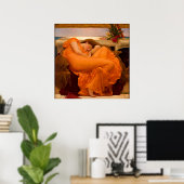 Flaming June van Frederic Leighton Poster (Thuiskantoor)