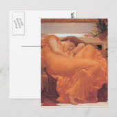 Flaming June van Frederick Leighton Briefkaart (Voorkant / Achterkant)