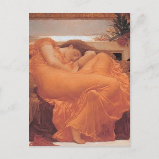 Flaming June van Frederick Leighton Briefkaart (Voorkant)