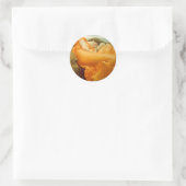 Flaming June van Frederick Leighton Ronde Sticker (Tas)