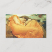 Flaming June van Lord Frederic Leighton Visitekaartje (Achterkant)