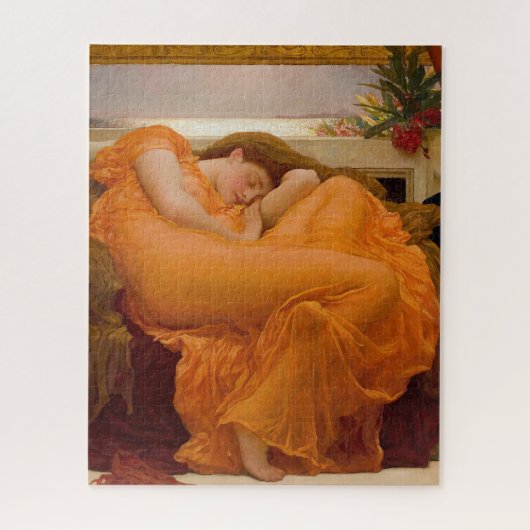 Flaming June van Sir Frederic Leighton  Legpuzzel (Verticaal)