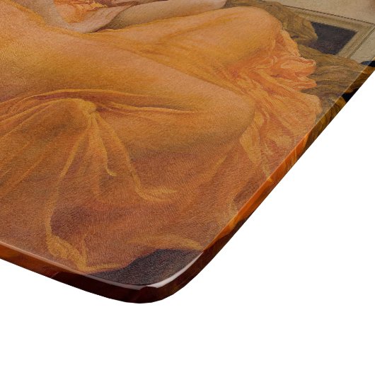 Flaming June van Sir Frederic Leighton  Snijplank (Hoek)