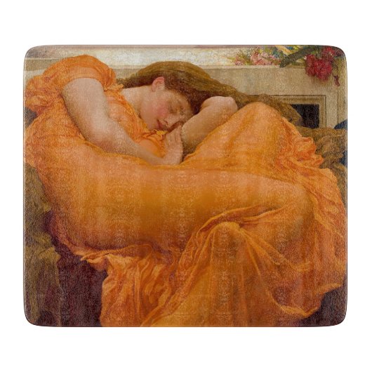 Flaming June van Sir Frederic Leighton Snijplank (Voorkant)