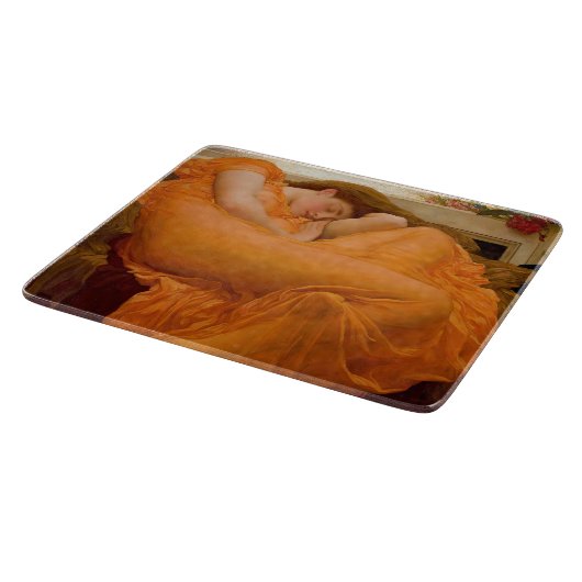 Flaming June van Sir Frederic Leighton Snijplank (Hoek)