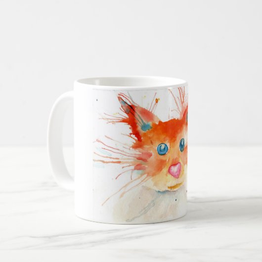 Flaming Kitty Mug Koffiemok (Voorkant links)
