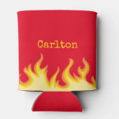 Flaming Koe Skull BBQ Badass Blikjeskoeler (Achterkant)