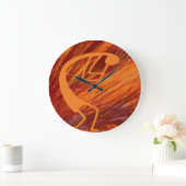 Flaming Kokopelli Grote Klok (Huis)