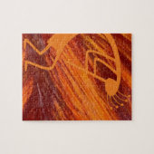 Flaming Kokopelli Legpuzzel (Horizontaal)