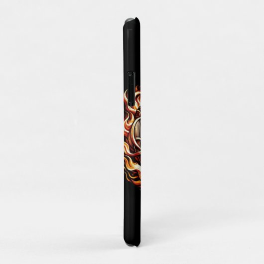 Flaming Lion in Ring of Fire Flames Astrologie Case-Mate iPhone Case (Achterkant/rechts)