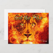 Flaming Lion uit Judah Briefkaart (Voorkant / Achterkant)