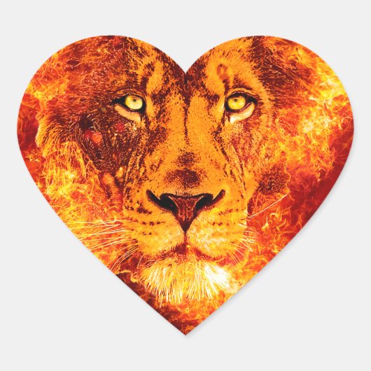 Flaming Lion uit Judah Hart Sticker (Voorkant)