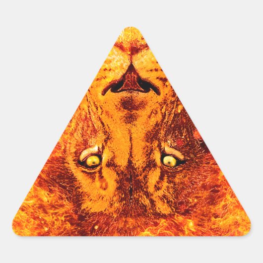 Flaming Lion uit Judah Sticker (Voorkant)
