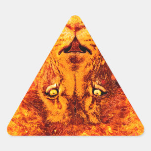 Flaming Lion uit Judah Sticker