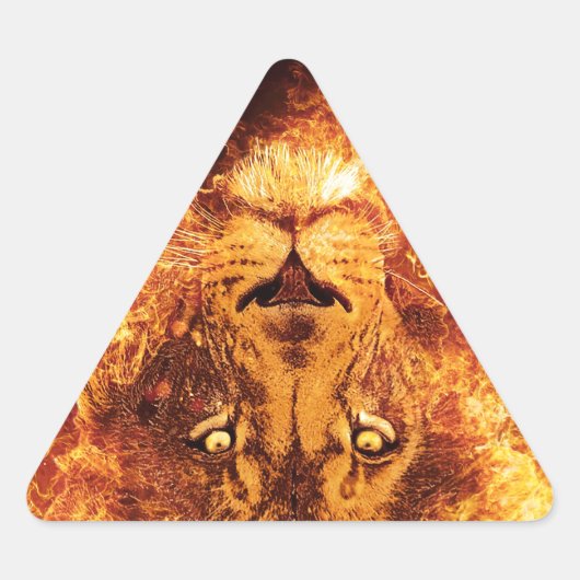 Flaming Lion uit Judah Sticker (Voorkant)