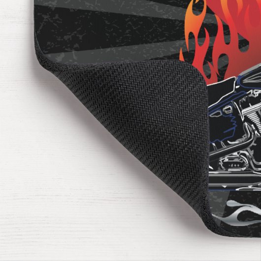 Flaming Love Biker Mousepad Muismat (Hoek)