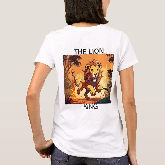 Flaming Majesty - Lion's Roar T-shirt (Achterkant)