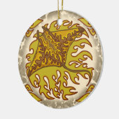 Flaming Manta Ray ornament (Links)