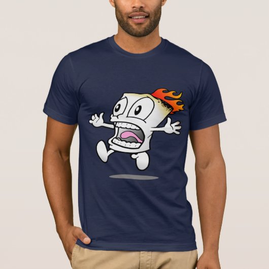 Flaming Marshmallow T-shirt (Voorkant)