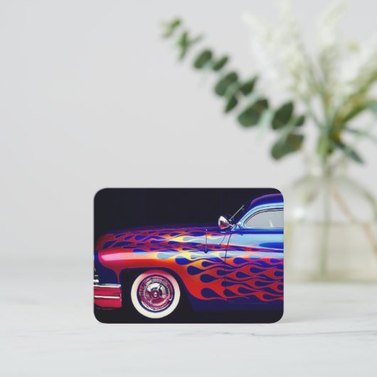 Flaming Mercury Visitekaartje (Staand voorkant)