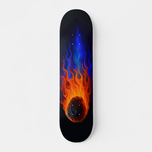 Flaming Meteor Persoonlijk Skateboard (Voorkant)