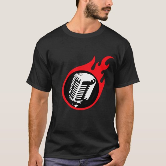 Flaming Mic T-shirt (Voorkant)