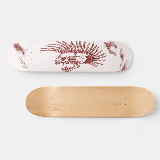 Flaming Mohawk Persoonlijk Skateboard (Horizontaal)