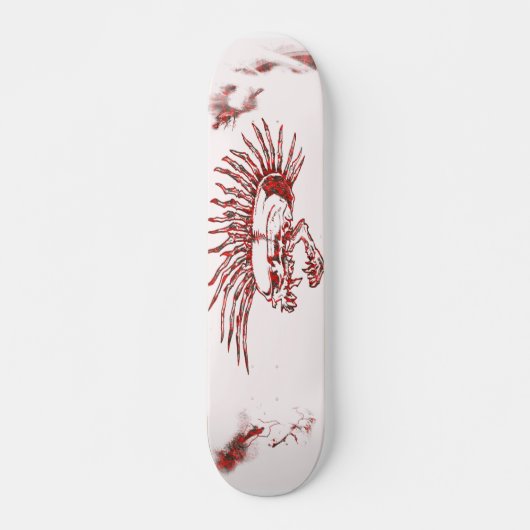 Flaming Mohawk Persoonlijk Skateboard (Voorkant)