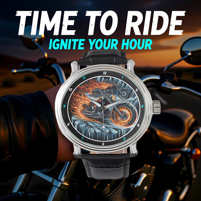 Flaming Motorcycles, Ice Shard Watch. Horloge (Creator heeft geüpload)