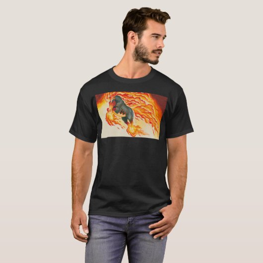 Flaming Nightmare T-shirt (Voorkant volledig)