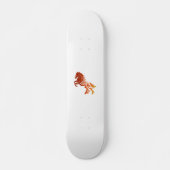 Flaming paard - Kies achtergrondkleur Persoonlijk Skateboard (Voorkant)