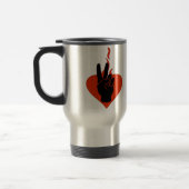 Flaming Peace Heart Reisbeker (Links)